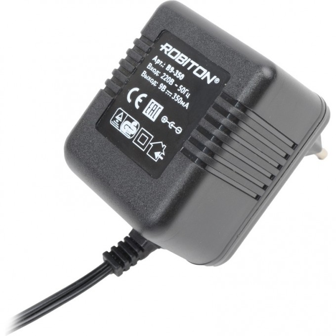Адаптер/блок питания ROBITON B9-350 5,5х2,1/12 (-) 17516 Адаптер/блок питания ROBITON B9-350 5,5х2,1/12 (-) 17516
